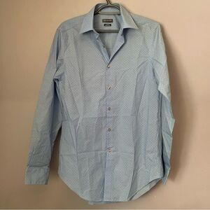 Van Heusen Slim Fit Blue Polka Dot Shirt NWT Small